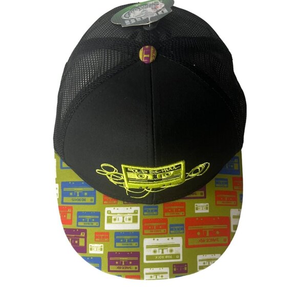 Pugs Baseball Hat Old School Music Cassette Tape Deck Flat Bill Mesh New - Picture 3 of 13